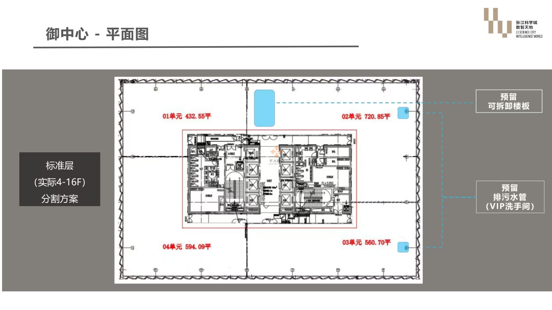 浦東 張江科學城數智天地·御中心 2500平米 簡裝